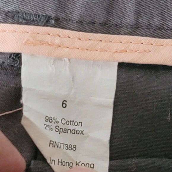 j.Crew womens size 6 Bermuda flat front Twill Stretch summer Khaki Chino Shorts - Picture 8 of 12